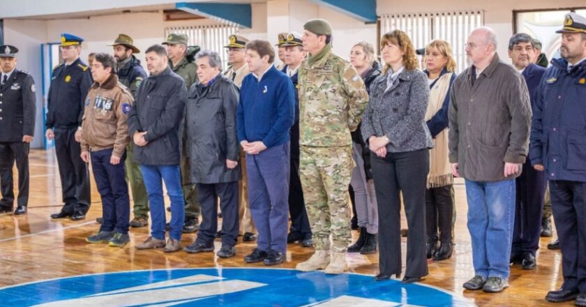Melella participó en Ushuaia del acto por el 212° aniversario de la creación del Ejército Argentino
