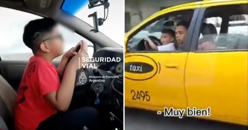Dos hombres dejaron a sus hijos pequeños conducir sus autos: les suspendieron las licencias.