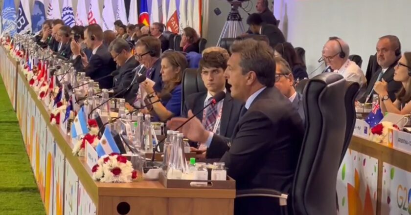 Ante el G20, Sergio Massa reclamó por las sobretasas que paga Argentina y por el costo de la guerra