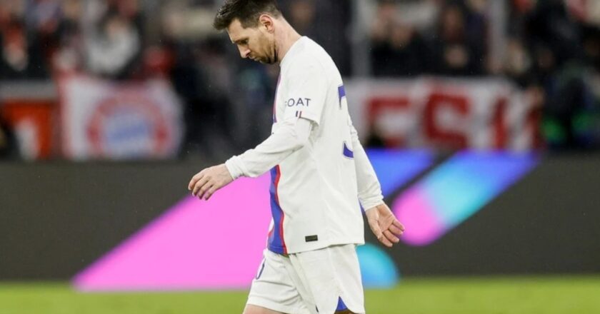 Messi, un fuerte golpe y el futuro incierto