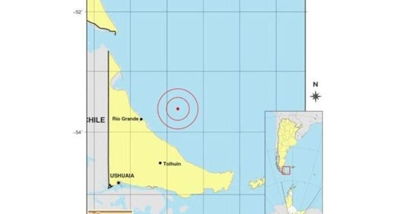 Se reportó un sismo frente a Río Grande