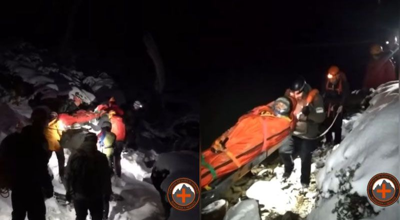 Intenso operativo de rescate en Ojo del Albino