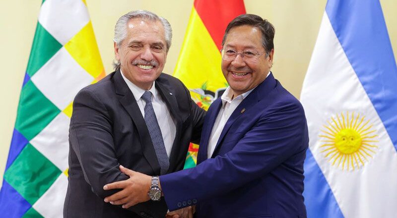 Alberto Fernández inauguró obras con Arce en Bolivia: «queremos construir una américa latina que se integre»