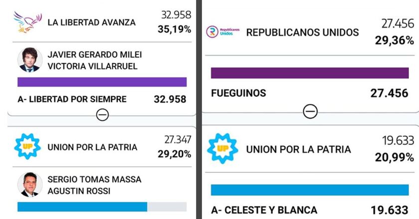 “La Libertad Avanza” fue la fuerza más votada en Tierra del Fuego