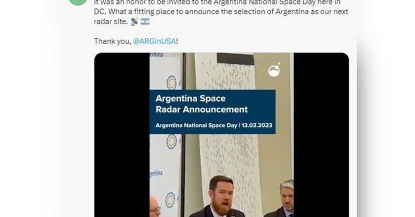 Radar de LEOLABS en Tolhuin: Sciurano dijo que el Embajador quedó “muy mal parado”