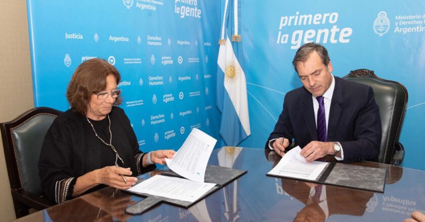 María del Carmen Battaini firmó un convenio