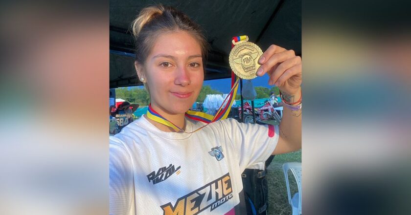 Julieta Jeréz a Concordia para correr el Enduro Nacional