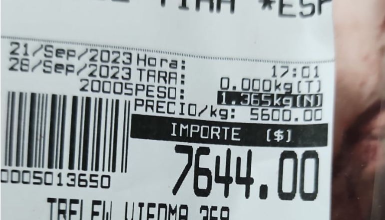 Inflación sin freno: Para Massa el asado a $2 mil es «una estafa», pero en Río Grande supera los $5 mil