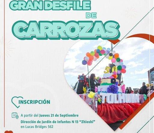 Tolhuin: Abren las inscripciones para el desfile de carrozas