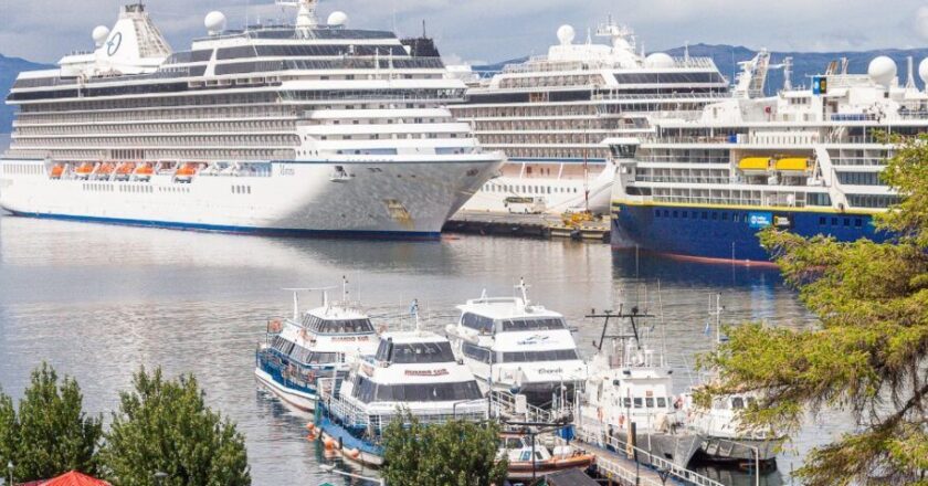 Intenso movimiento portuario en Ushuaia con la llegada de 26 buques esta semana