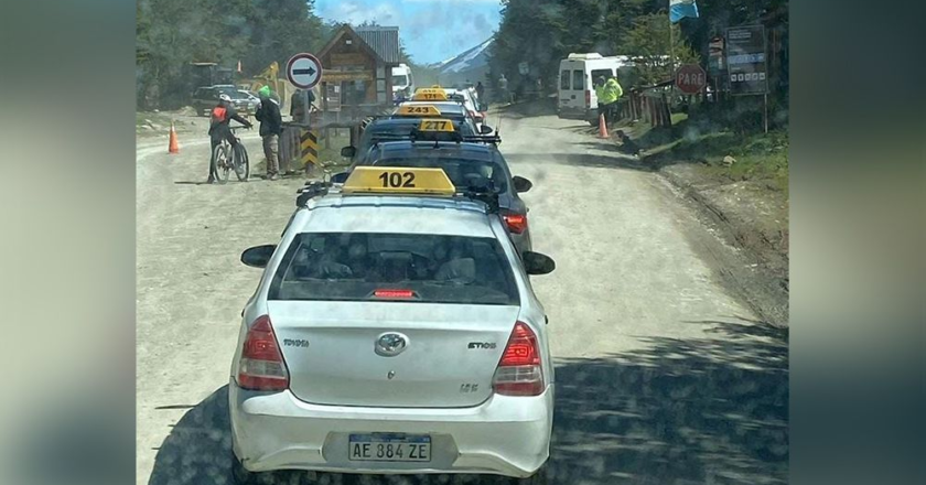¡Taxistas de Ushuaia!: Piedra libre para todas las unidades que no están en la ciudad