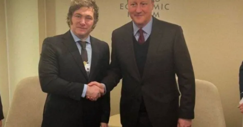 Javier Milei en Davos: “Con Cameron fijamos Malvinas como tema de agenda”