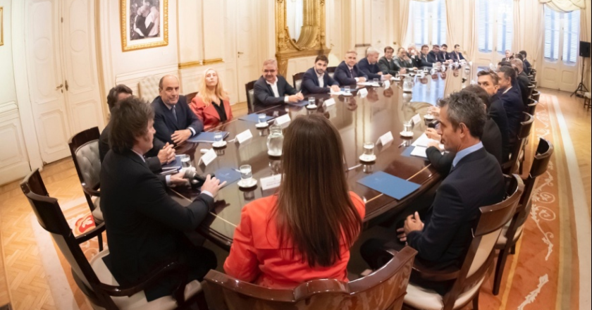 Melella participó de la primera reunión federal de Javier Milei con los 24 gobernadores