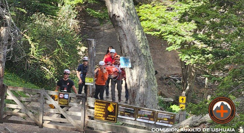 Asistieron a una turista lesionada en Estancia Túnel