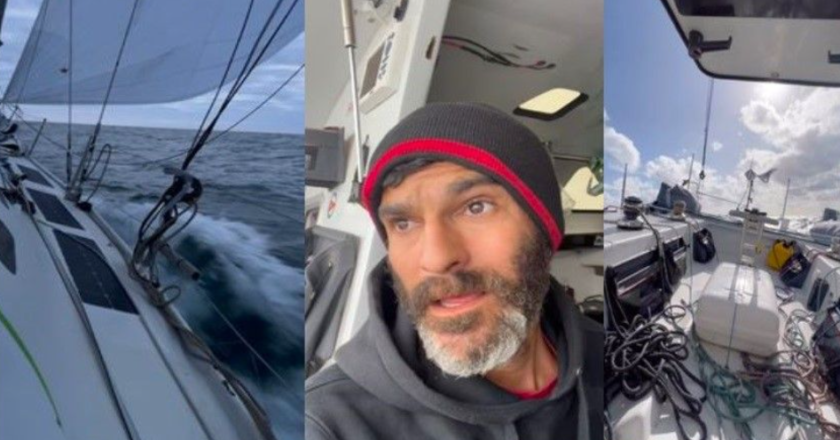 Rescatan a navegante solitario que participaba de una regata oceánica