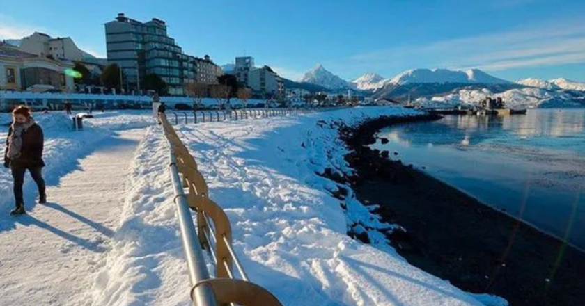Nevadas para este miércoles y jueves en Ushuaia